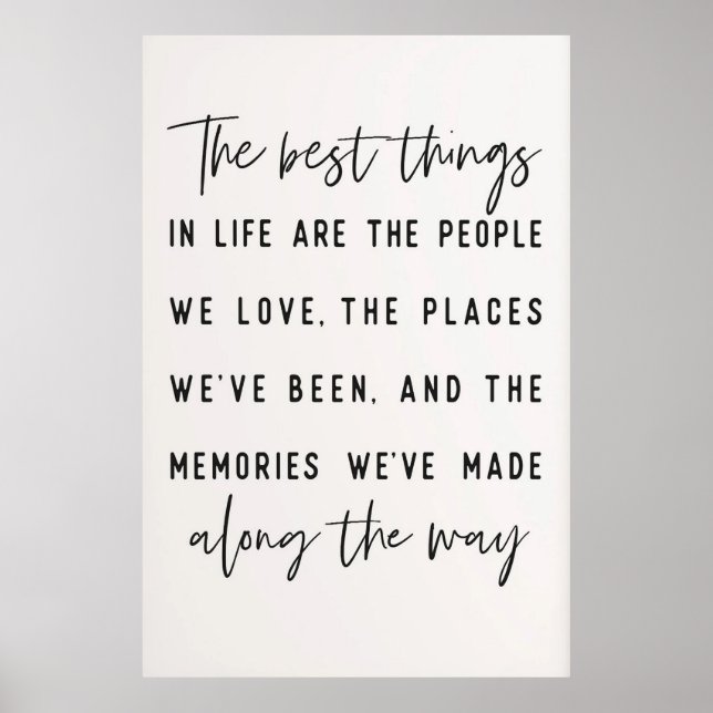 The best things in life poster (Front)