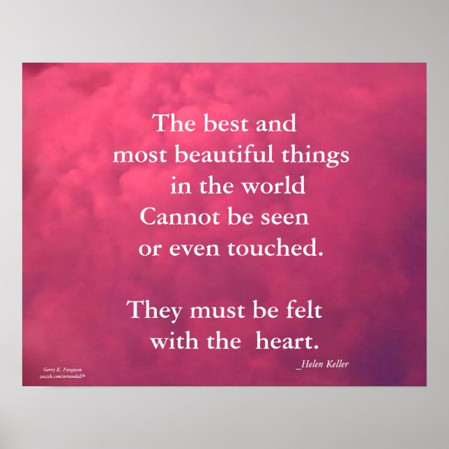 THE BEST...THINGS IN THE WORLD HELEN KELLER  POSTER (Front)