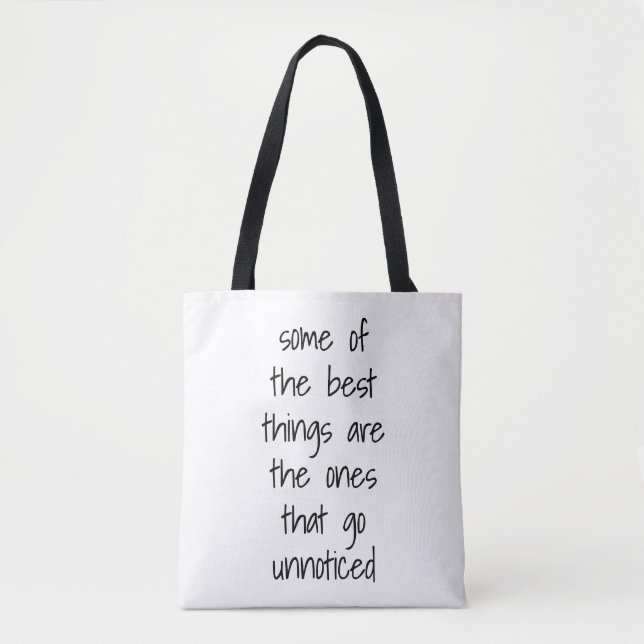 The Best Things Shoulder Tote Bag (Front)