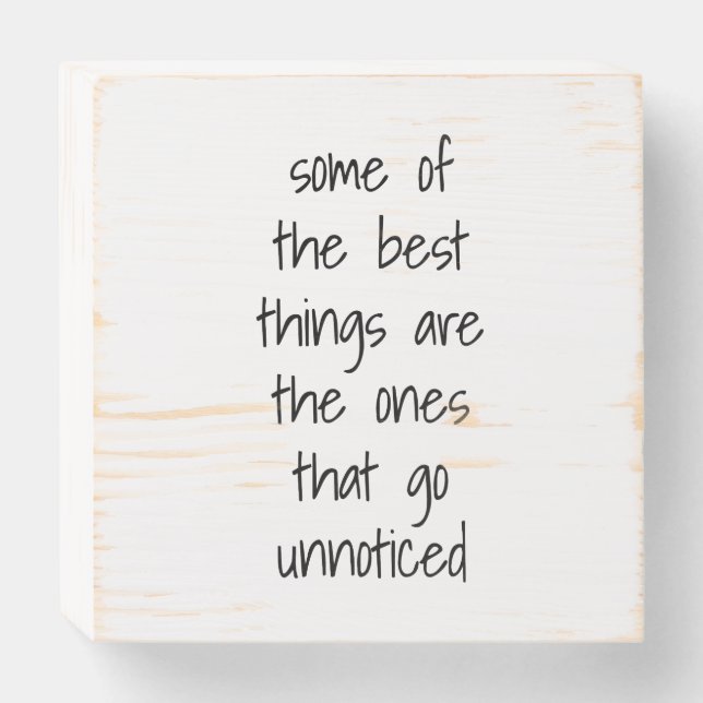 The Best Things Wood Box Sign (Front Horizontal)