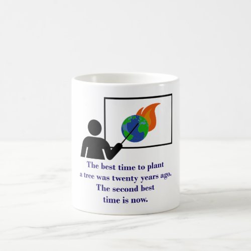 The Best Time To Plant A Tree _ Climate Change Quo Coffee Mug