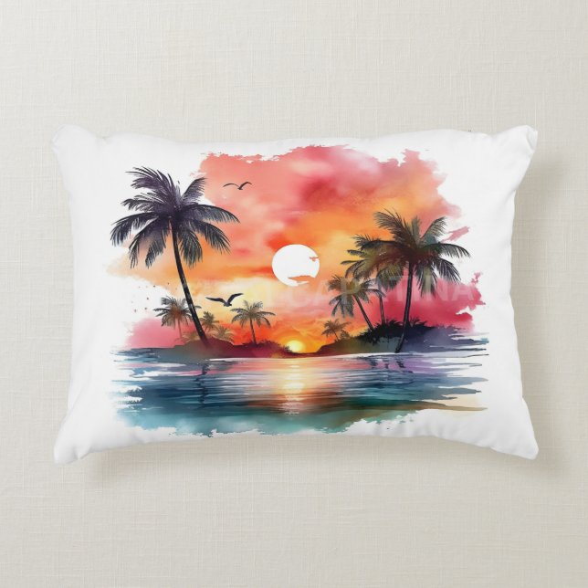 The Best trandes popular design sunrise pilo  Accent Pillow (Front)