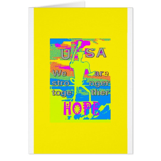 The Best USA Hope Hillary Stronger Together (Front)