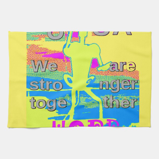 The Best USA Hope  Hillary Stronger Together Towel (Horizontal)