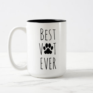 The Best Vet Ever Playful Cute Fun Charming Gift Two-Tone Coffee Mug