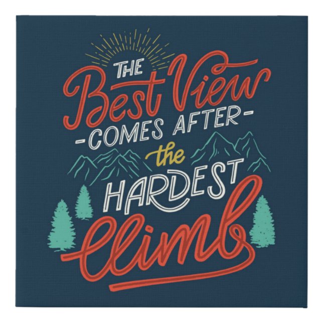 The Best View Canvas Print (Front)