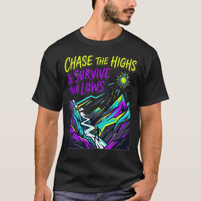 The Best Views Shirt – Mountain Motivation Graphic (Front)