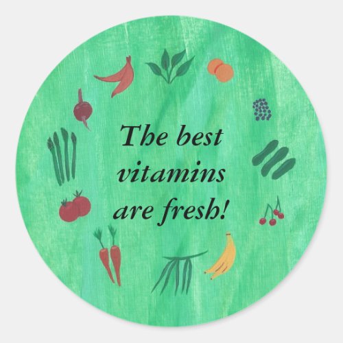 The best vitamins are fresh fruit veggie stickers