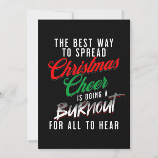 The Best Way To Spread Christmas Cheer Funny Xmas Holiday Card
