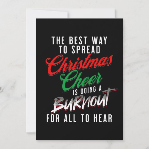 The Best Way To Spread Christmas Cheer Funny Xmas Holiday Card