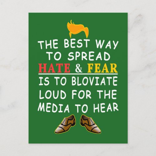 The Best Way to Spread Hate and Funny LOLs Postcard