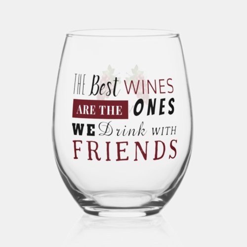 The Best Wine Stemless Wine Glass