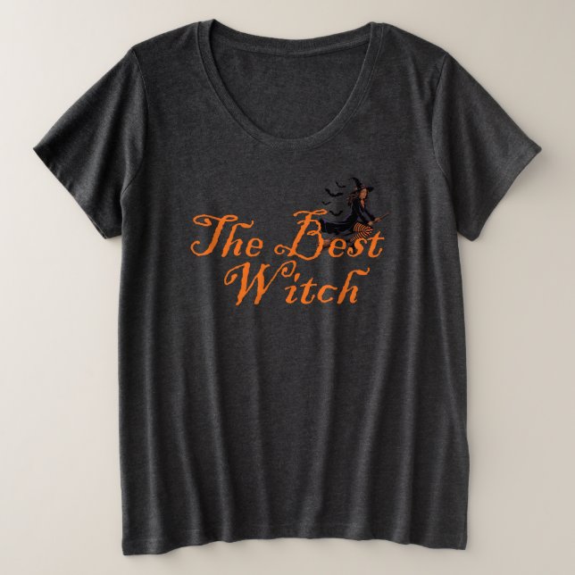 The best witch plus size T-Shirt (Design Front)