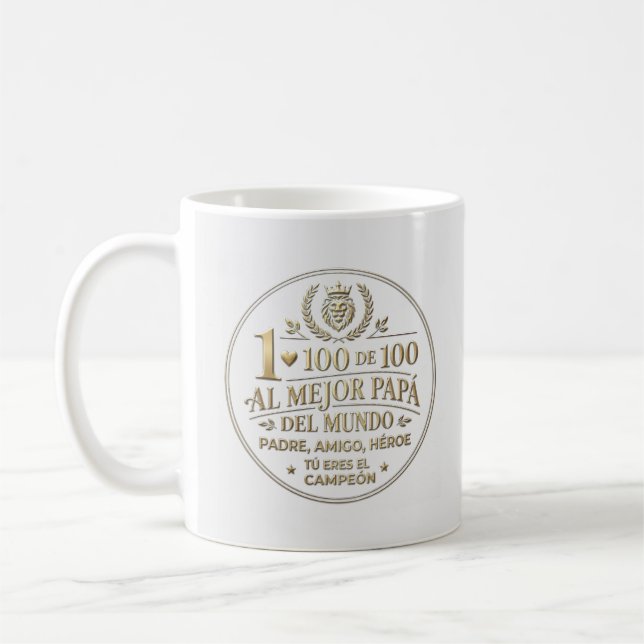 The Best World Dad / Taza de Café Coffee Mug (Left)