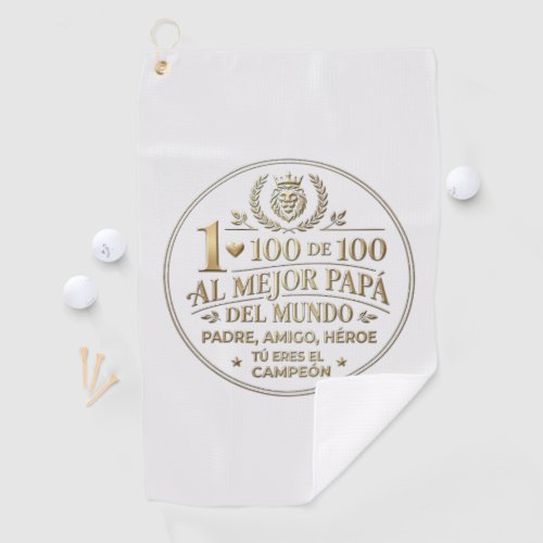 The Best World Dad / Toalla de Golf Towel