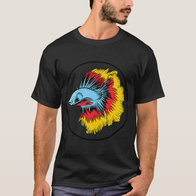 The Betta Fish art funny T-Shirt (Front)