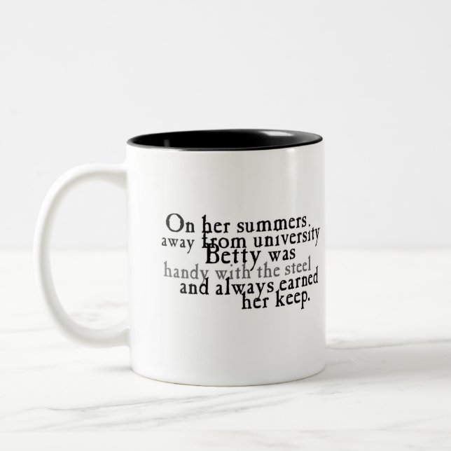 The Betty Series Two-Tone Coffee Mug (Left)