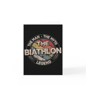 The Biathlon Legend Retro Ski Men's Biathlon  Card