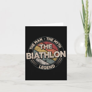 The Biathlon Legend Retro Ski Men's Biathlon  Card