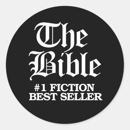 The Bible 1 Fiction Best Seller Classic Round Sticker