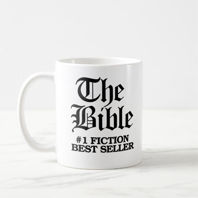 The Bible: #1 Fiction Best Seller Coffee Mug (Left)