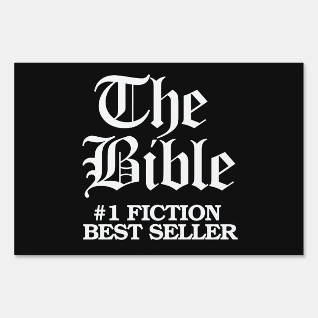 The Bible: #1 Fiction Best Seller Sign (Front)