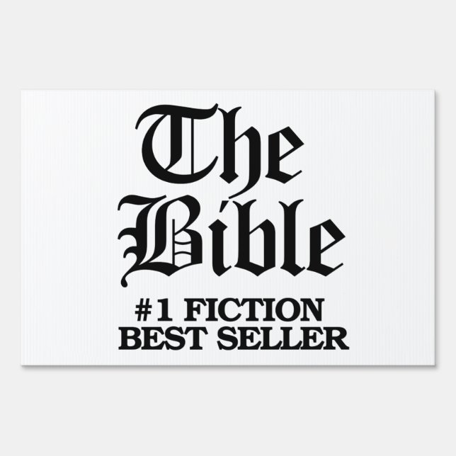The Bible: #1 Fiction Best Seller Sign (Front)