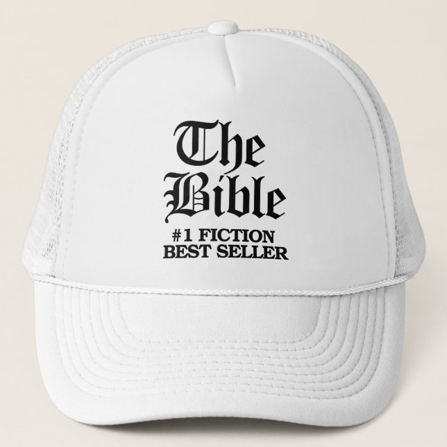 The Bible: #1 Fiction Best Seller Trucker Hat (Front)