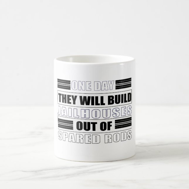 The bible favors disciplining children coffee mug (Center)