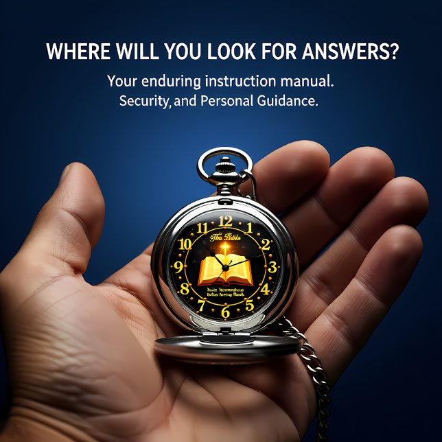 The Bible Instructions Jesus  Pocket Watch (Creator Uploaded)