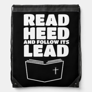 The bible is the word of God Drawstring Bag