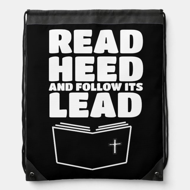 The bible is the word of God Drawstring Bag (Front)