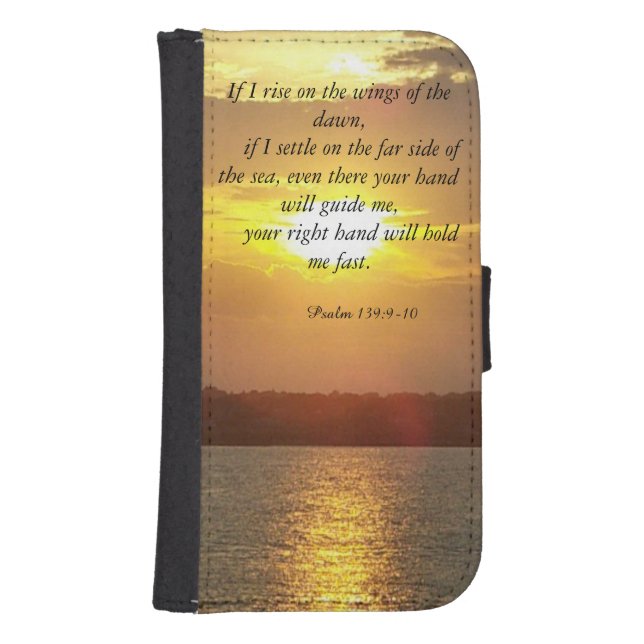 The Bible Psalm 139:9-10 wallet case (Front)