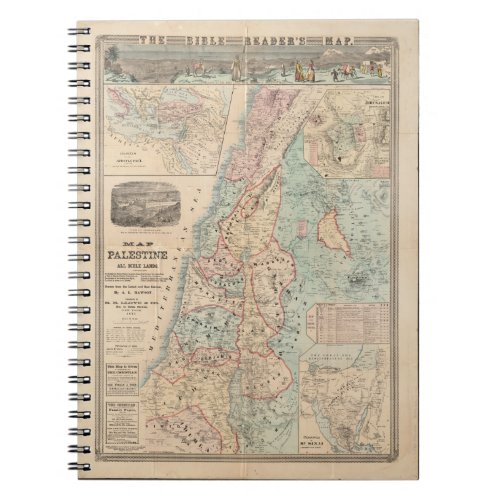 The Bible Readers Palestine Holy Land Map Notebook