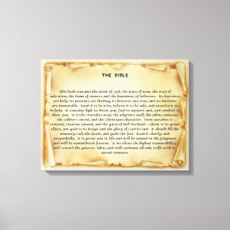 The Bible Scroll Canvas