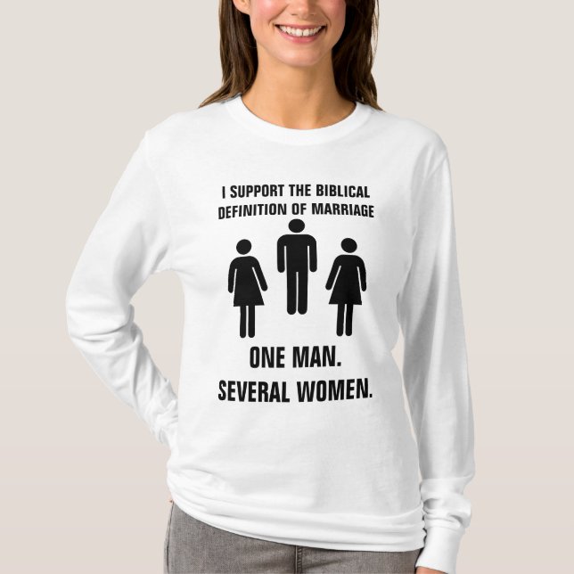 The Biblical definition of marriage T-Shirt (Front)