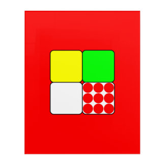 The Bicycle Race Jerseys 3 Red Acrylic Print