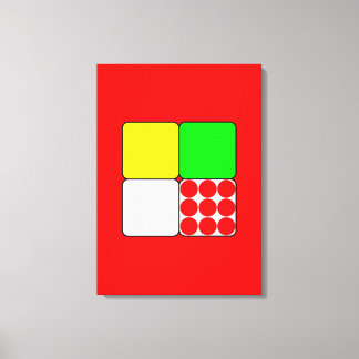 The Bicycle Race Jerseys 3 Red Canvas Print