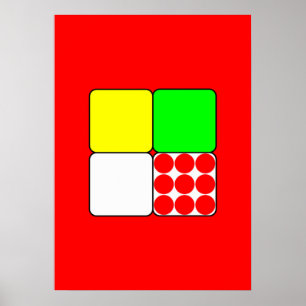 The Bicycle Race Jerseys 3 Red Poster