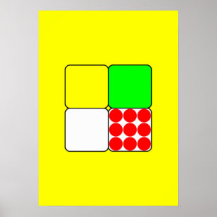 The Bicycle Race Jerseys 3 Yellow Poster