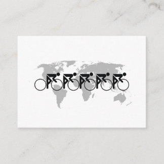 The Bicycle Race No 3 Black On White Enclosure Card