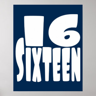 16th Birthday Posters | Zazzle