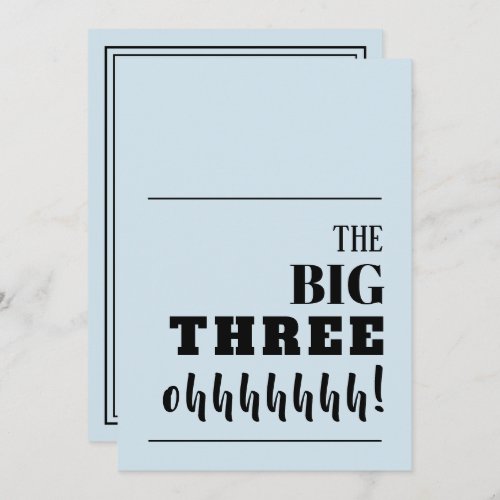 The BIG 30 Birthday Invitations