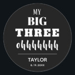 The BIG 30th Birthday Party Favor Classic Round Sticker<br><div class="desc">Throwing a milestone 30th birthday party? Attach these BIG THREE ohhhhh stickers to gifts,  invitations and more. MATCHING items in our collection.</div>