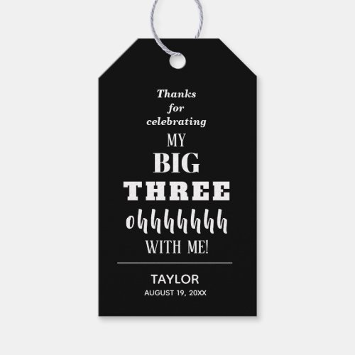 The BIG 30th Birthday Party Favor Gift Tags