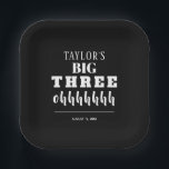 The BIG 30th Birthday Party Paper Plates<br><div class="desc">CHANGE TO ANY YEAR! Personalize these black birthday party plates to celebrate the guest of honor of any age. MATCHING invitations and more in our collection.</div>