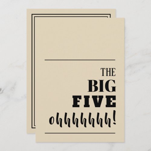 The BIG 50 Birthday Invitations