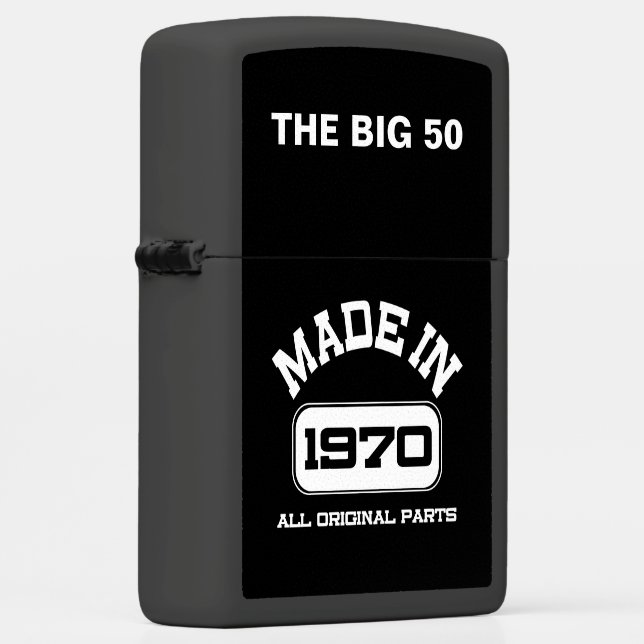 THE BIG 50 BIRTHDAY ZIPPO Lighter 1970 (Right)