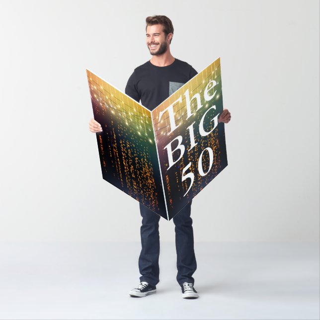 The Big 50 for 50th Birthday Card (In Situ)
