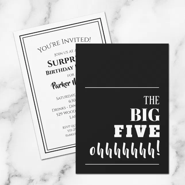 The BIG 50th Birthday Party Invitations | Zazzle